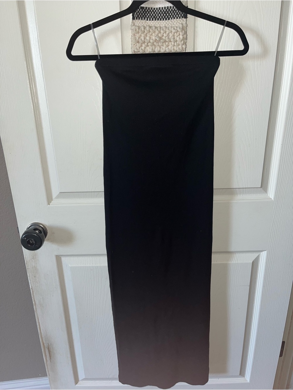 a new day Black Strapless Maxi Tube Dress
